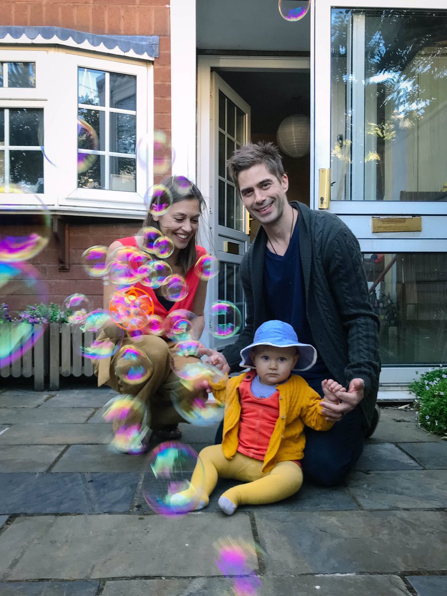 “We are loving family time and Joys is loving bubbles”  #LoveInATimeOfIsolation  #LoveInATimeOfCorona  #doorstepportraits  #coronaportraits  #hackney  #london