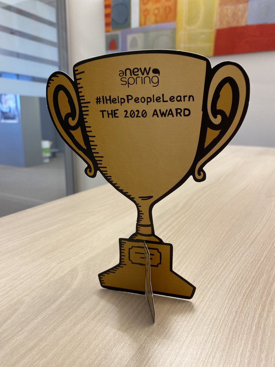 vanvin74's tweet image. Hé, kijk. We hebben onze eerste award van 2020 binnen. Well done, @VFUFFI 🥳 en dankjewel @aNewSpring 🙏🏻 #IHelpPeopleLearn