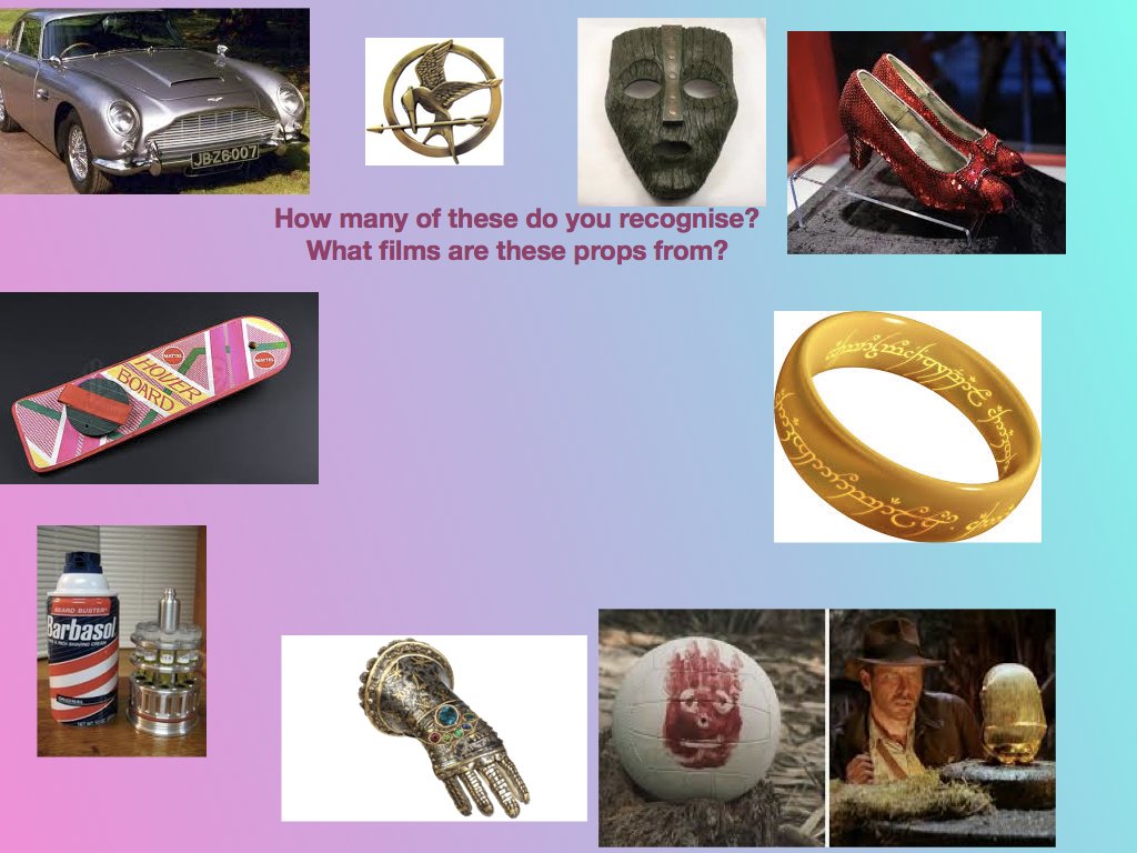 We are learning about the role of props on stage and screen. How many of these iconic props do you recognise and from what film?
#movietrivia #props #HowManyCanYouName