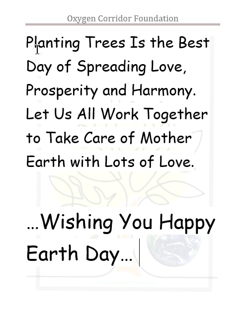 oxygencorridor's tweet photo. Create a greener world before it becomes a fantasy to our next generation. Happy Earth Day!
#EarthDay2020 #EarthDay https://t.co/n2KqqxXH4c