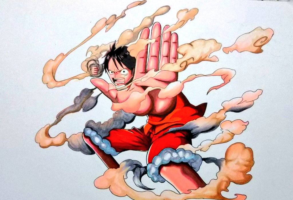 硬栗 Yuya ギア2 描きました ルフィ 模写 硬栗 Yuya ギア2 描きました ルフィ 模写