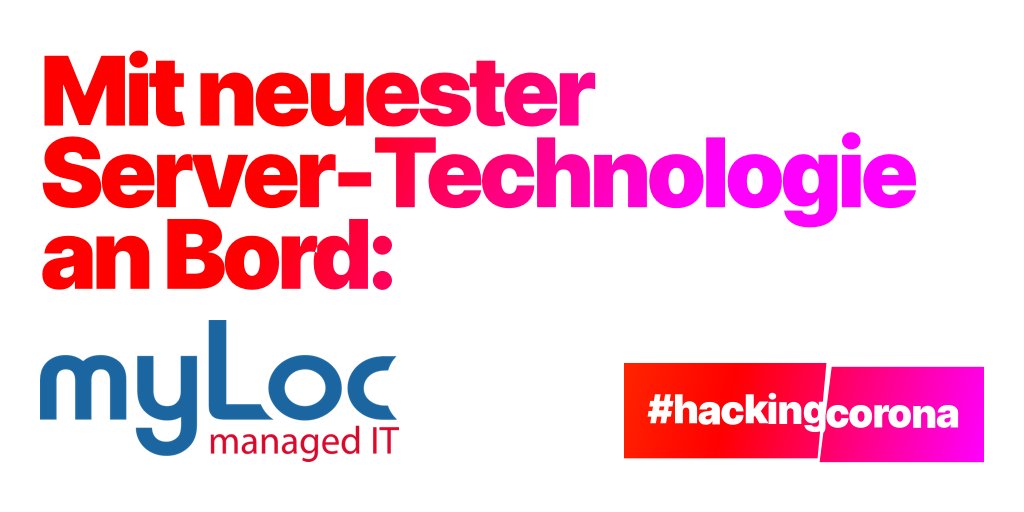 hackingcorona's tweet photo. Der Server-Provider @myLocmanagedIT ist nun auch Teil der #HackingCorona-Community. Mit ihrer immensen Rechenleistung haben die Hochleistungsserver von myLoc schon fast 4.000 Einheiten gerechnet, ein riesiger Beitrag zur Forschung! Willkommen in der Community @myLocmanagedIT https://t.co/g4XgX6VFLR