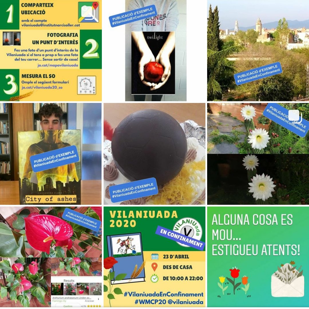 vilaniuada's tweet photo. ❗ℹ Recordeu, tothom pot participar-hi. Escolliu les propostes que us agradin més i, sobretot, gaudiu-ho per fer de la diada de Sant Jordi 📚🌹🐉un dia una mica diferent als que vivim aquests dies de confinament. Us esperem! #VilaniuadaEnConfinament #WMCP20 @Vilaniuada #Valls https://t.co/NFqYiVApr1