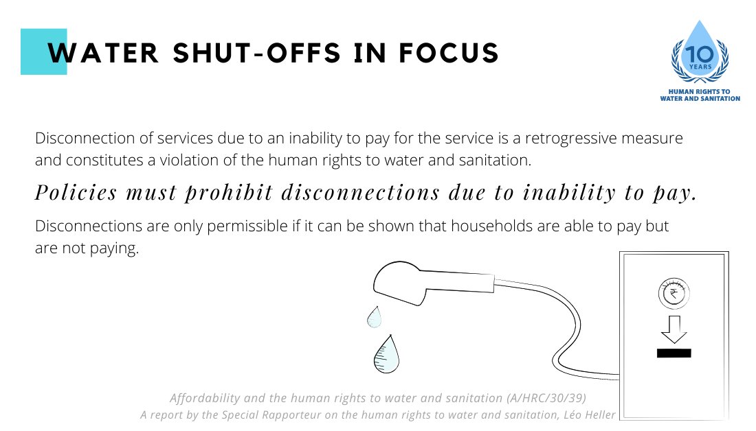 Water shut-offs due to an inability to pay = a violation of the human rights to water and sanitationMy report on affordability:  http://tiny.cc/r386mz  https://twitter.com/EndWaterPoverty/status/1251435339413151744