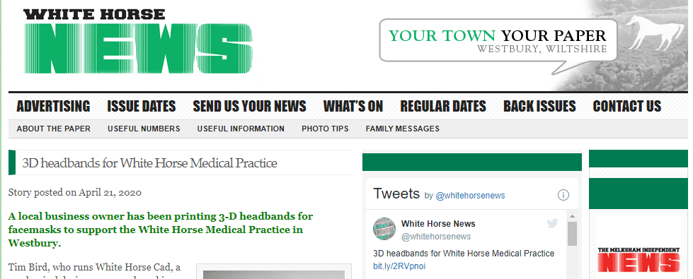 TimBobTastic's tweet image. White Horse CAD have been recognised for supporting our local community local GP surgery. to read the full story please follow the link... whitehorsecad.com/read-all-about…