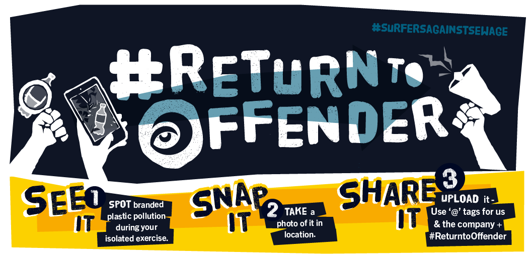 Join the #DigitalBeachClean! Take action with #SurfersAgainstSewage’s new digital #ReturnToOffender campaign. Share images of branded plastic pollution you find at beaches, rivers & parks. Let's stop plastic pollution. #SeeIt #SnapIt #ShareIt >> BIT.LY/RETURNTOOFFEND…