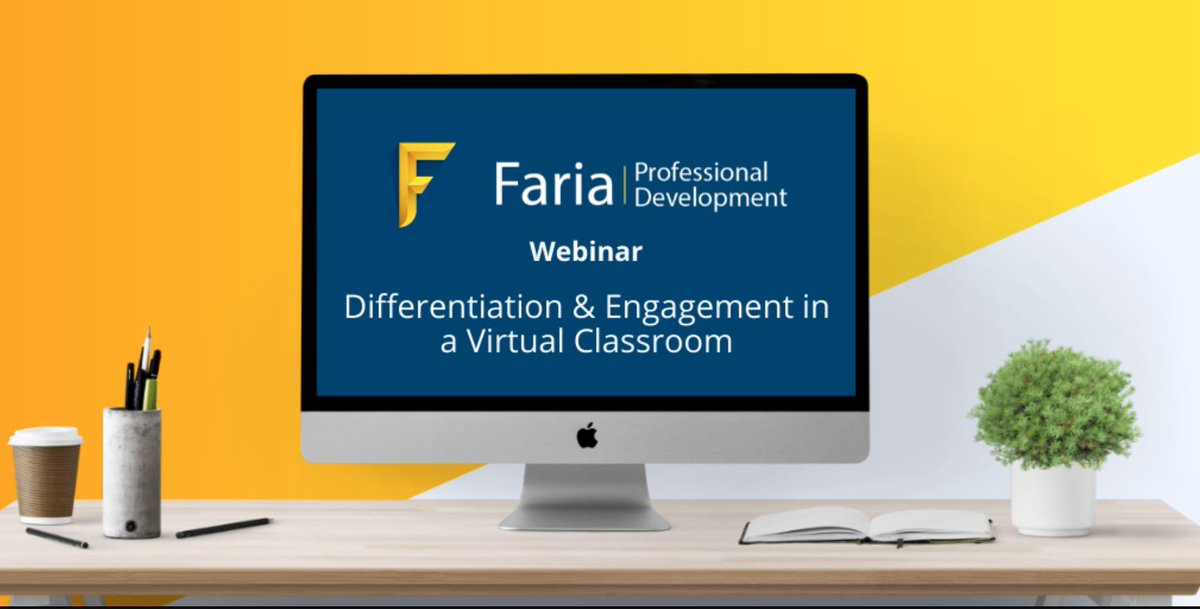 Join us April 29th at 4:00pm PT, as a panelist of teachers will discuss their current strategies, lessons learned, and ways they are continuing to facilitate differentiation and engagement in a virtual classroom.

Register here: bit.ly/34MaSIY

#FariaPD #Differentiation