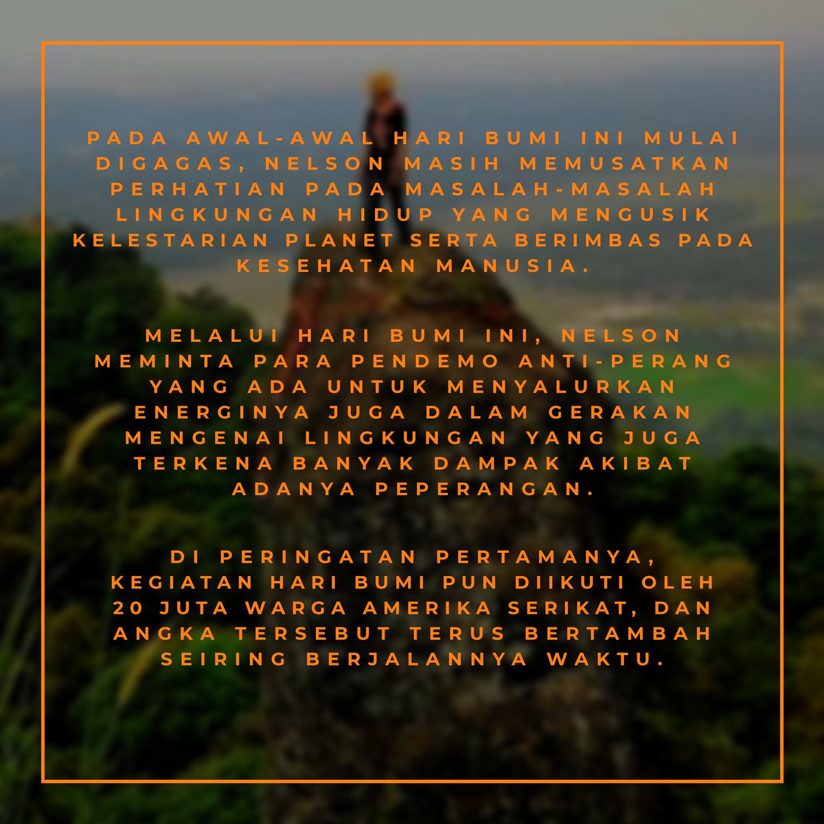 samasthabuana's tweet photo. Sejarah singkat Hari Bumi Sedunia🌍 https://t.co/1vpRF2jbVe