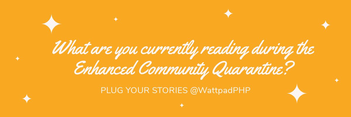 WattpadPHP's tweet image. QUESTION: What are you currently reading during the ECQ? Kwento niyo naman kung anong category, o di kaya kahit i-rate nyo with 10 being the highest! Kwentuhan tayo habang nag-aabang ng merienda. 😂

— 🌺