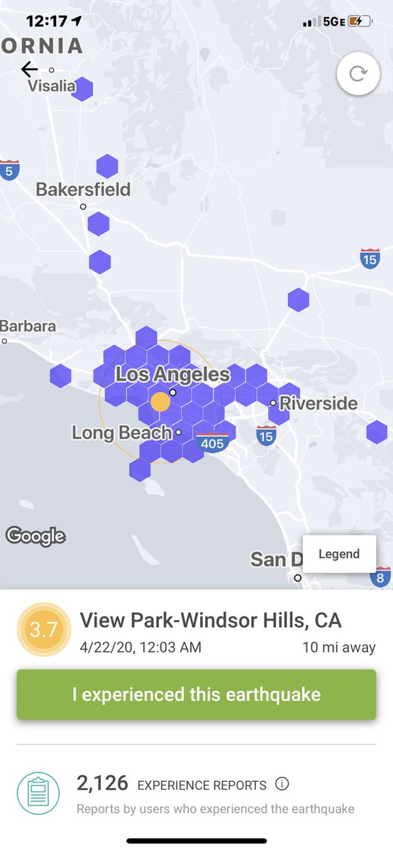 jamestaylorisme's tweet photo. An #earthquake just happened 10 miles away! Laying in #bed it felt like I was on a #cruiseship going over some #waves. #california #parkwindsorhills #wokemeup #imawakethislatebecause #ilovelosangeles https://t.co/SWLKd9tBld