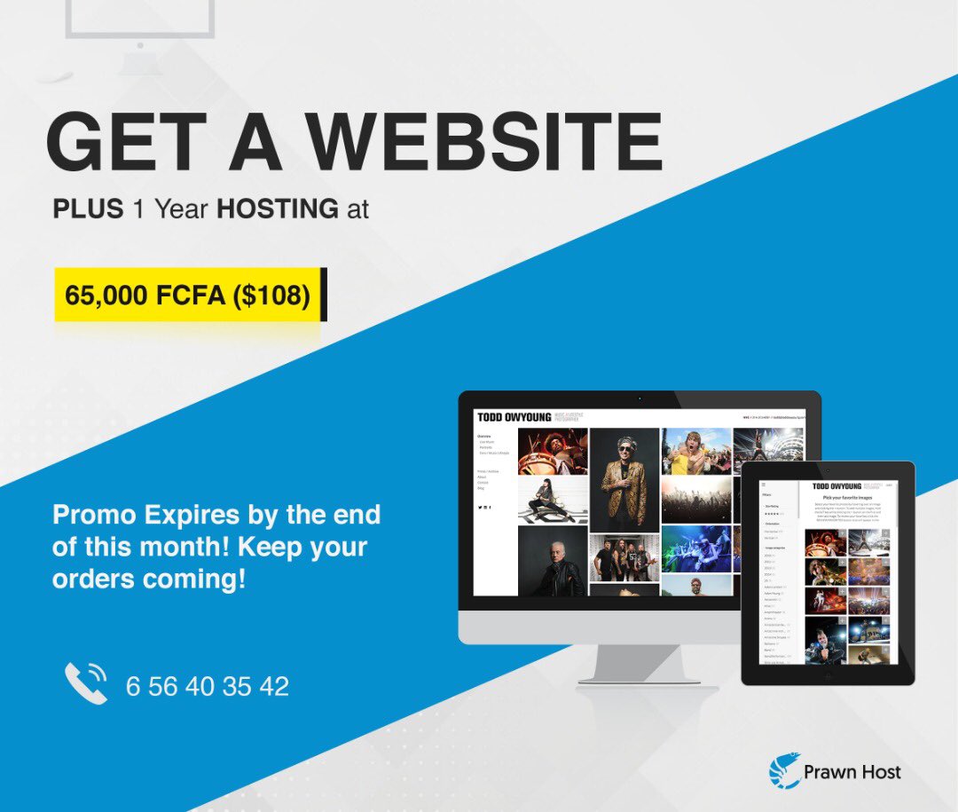 bontehengelbert's tweet photo. β οΈ Get a Website today at just 65,000 FCFA ($108)Offer expires by the end of this Month
#PrawnHost https://t.co/hM5LSw7Xkw