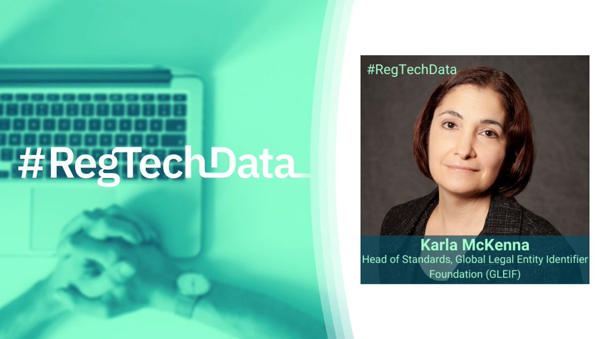 GLEIF's tweet photo. Join GLEIF’s Head of #Standards Karla McKenna today in a panel discussion on ‘Standards for Identifying Entities - Interoperable, Reliable, Available’ during @DataCoalition’s #RegTechData. #OpenData #RegTech https://t.co/CEYaNjjkg0… https://t.co/lZib0oa0Oc
