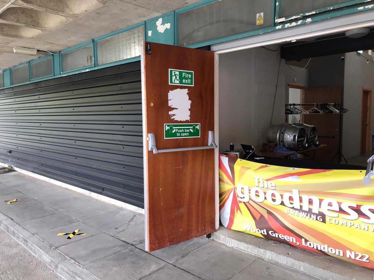 Thegoodnessbrew's tweet photo. Brewery shop open Saturday 12-6. Cask and cans. Please bring your own containers for cask. We will be cleaning the outside of every container and keeping social distance. @NLondonCAMRA @EnjoyWoodGreen @WoodGreenLDN @MyddletonMarket https://t.co/DZcEroCPhG