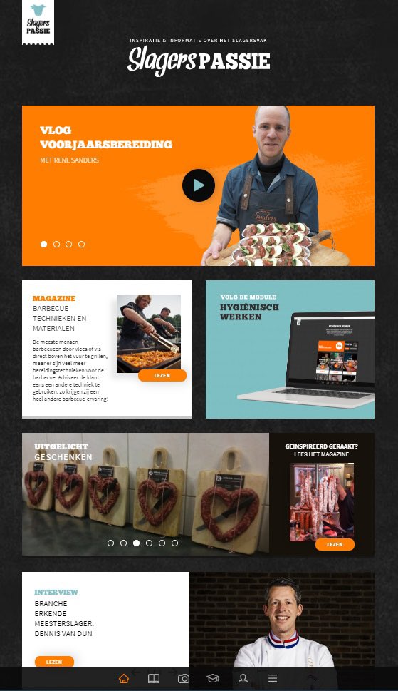 slagerspassie's tweet photo. De nieuwe homepage van https://t.co/QvsJWX9wsw is live! Vanaf vandaag kunnen zowel medewerkers, ondernemers als geïnteresseerden in het #slagersvak op Slagerspassie terecht voor inspiratie en informatie. https://t.co/DLhFvjfe3P