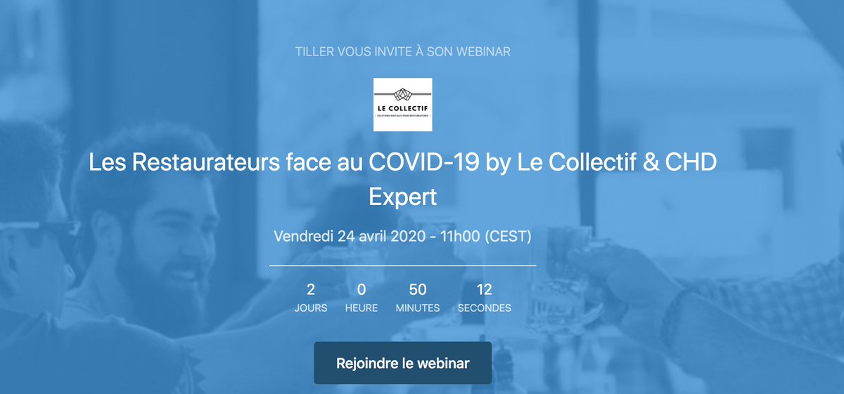 CHD_EXPERT's tweet photo. Les membres du Collectif et CHD Expert ont le plaisir de vous convier à notre premier webinar !

Venez écouter les témoignages de 3 restaurateurs.

Inscriptions gratuites ici : https://t.co/DxpmDa6LJU https://t.co/xrlM6D6z0f