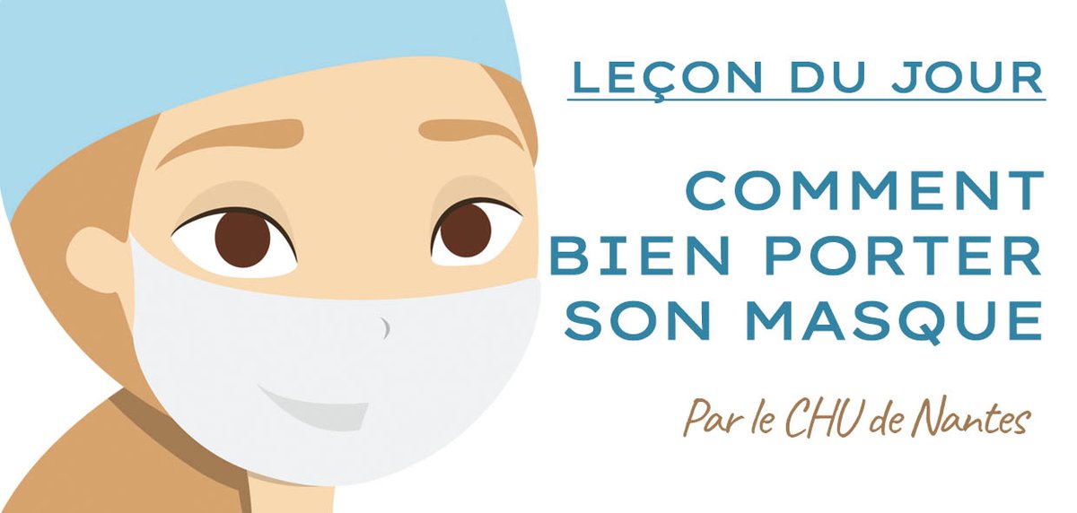 Coronavirus : Une vidéo, ludique mais instructive, du CHU de Nantes pour expliquer comment bien porter son masque ! 
A partager ! 
facebook.com/chu.denantes.5…