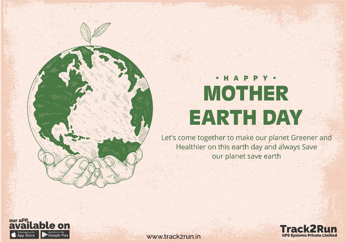 Track2RunGPS's tweet photo. Happy Mother Earth Day
Let's come together to make our planet Greener and Healthier on this earth day and always
Save our planet save earth
@rahuldhingra776 
#EarthDay2020 #planetearth https://t.co/tdIx6yiBFN