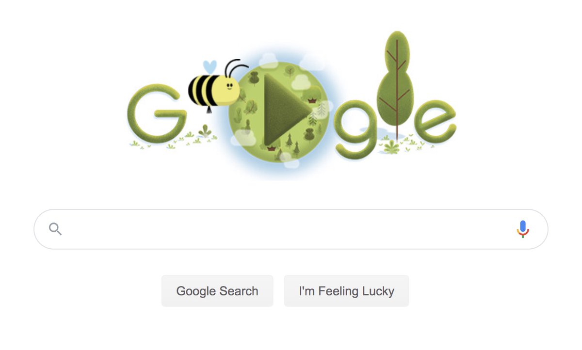 TheToddBaker's tweet photo. Such an honour to be asked by @Google to create music &amp; sound for today’s interactive #Earthday #GoogleDoodle ❤️ Hope it brings something positive to your day &amp; highlights the beauty in the intricate things 🐝that make up our 🌎 Here's a link to the track: https://t.co/aPitk2yT8c https://t.co/3Fjo8JUJTX