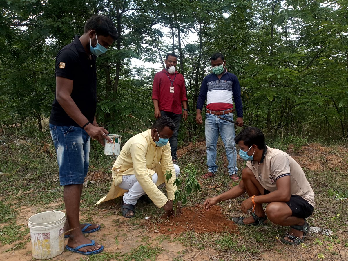 TapanSamal15's tweet photo. @angul_dm, @SP_Angul ,@PMOIndia , @Nyksindia , @dpradhanbjp                                                                        300 Trees plantation "maa Hingula foot ball club", Balaramprasad, Angul. For              " World Earth Day".... https://t.co/PvlMOn5eiZ