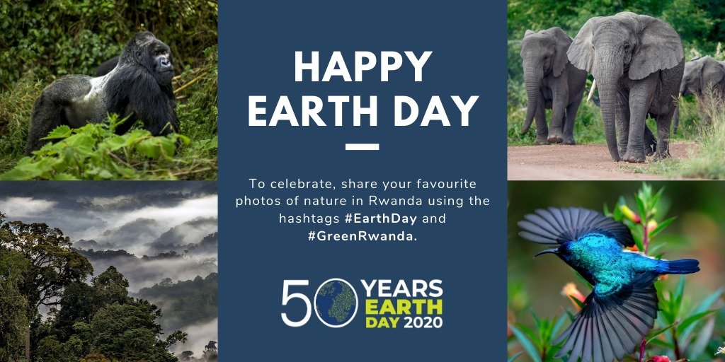 Today the world marks the #EarthDay under the theme 'Climate Action'. To celebrate while staying safe at home, <a href="/EnvironmentRw/">Ministry of Environment - Rwanda</a> invites you to share your favourite photos of nature in Rwanda using the hashtags #EarthDay and #GreenRwanda! <a href="/MujaJeanne/">Mujawamariya Jeanne d'Arc</a>
