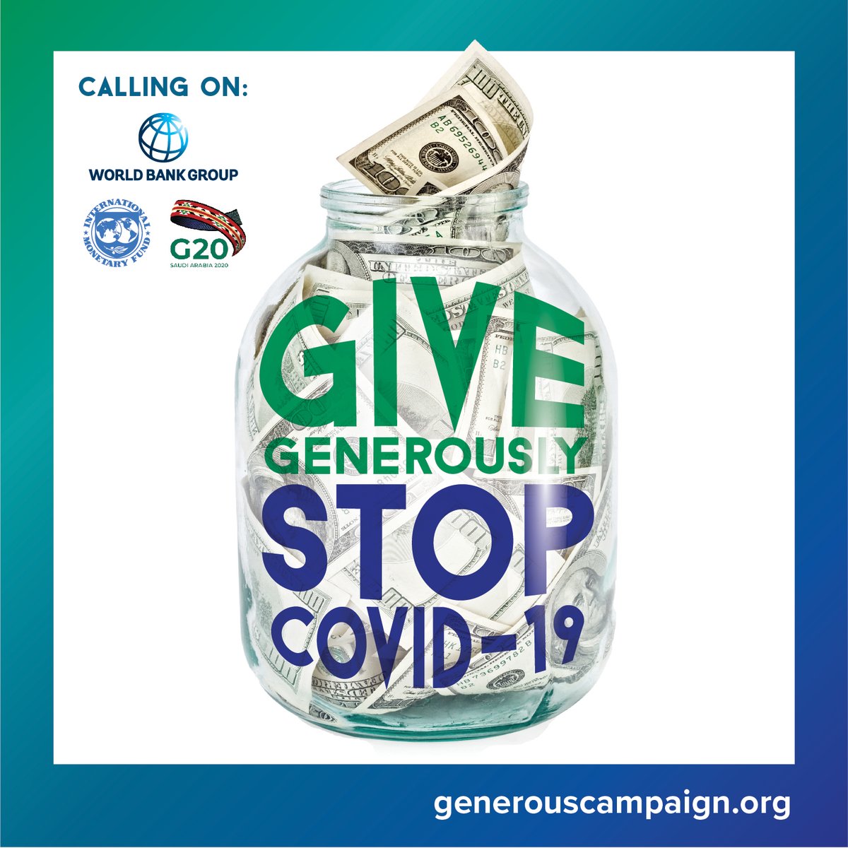 More than ever, it’s up to all of us to work together to #EndCOVID19Now. The distinction between Low-Income, Middle-Income and High-Income countries is no longer relevant – we are all affected, and our leaders must #GiveGenerously #SaveLives.#GenerousCampaign @gwsokamoto,