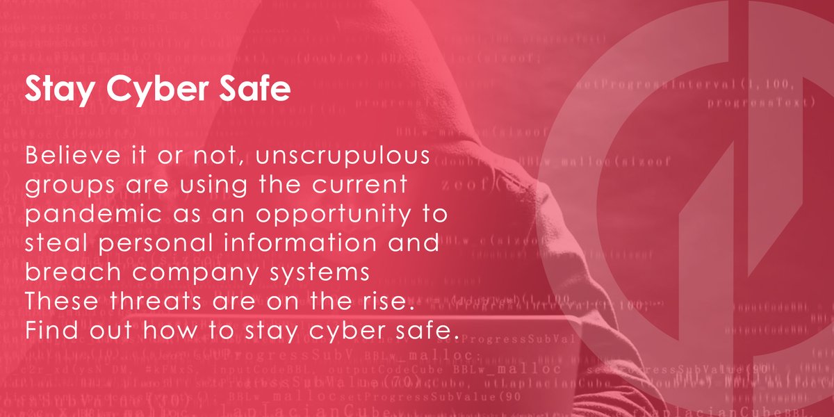 Hackers are now pretending to offer COVID-19 information that is filled with malware among other scary and creative scams. Read our top tips for software security while working from home.

gd.events/stay-cyber-saf…

#CyberSecurity #WFH #Coronavirus #COVID-19
