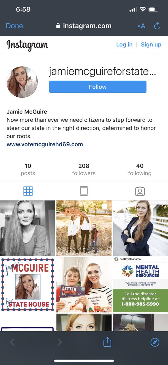 Her fucking slogan at the top is ... BARK BARK BARK  @RacismDoggo Basically: she wants citizens to step forward and steer OK state in the (w)hite direction and honor our (white) roots. What a fucking joke.