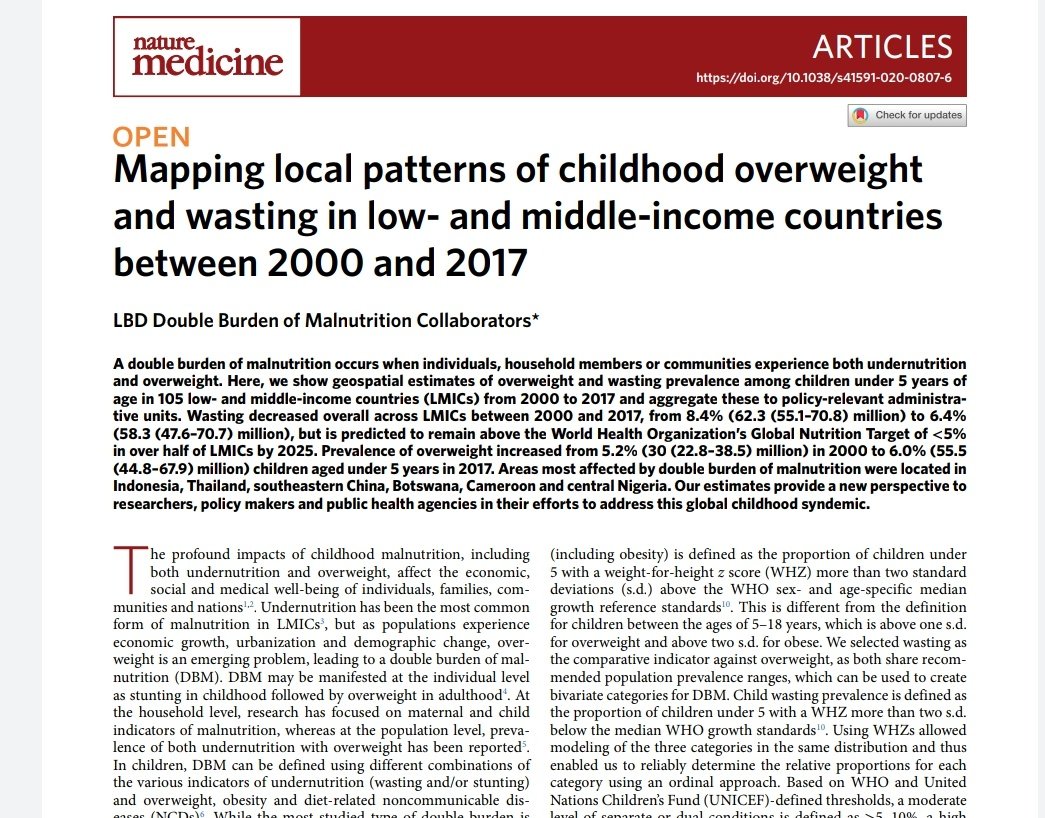 Research article published in NATURE MEDICINE....feels good to be a  GBD collaborator....👍👍