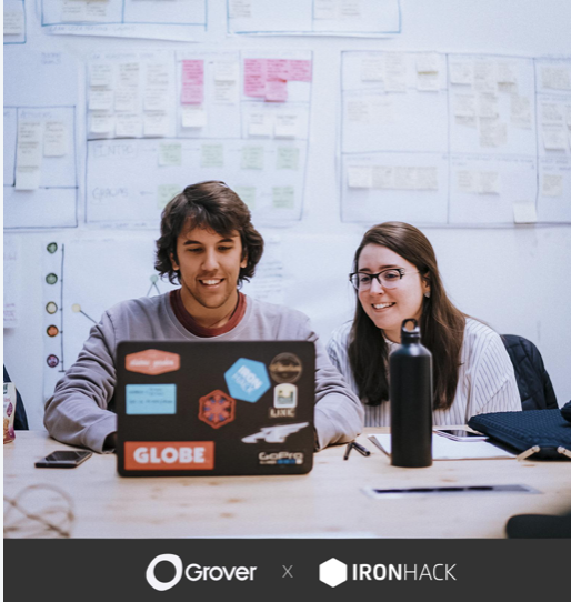 getgrover's tweet photo. Happy to announce the relaunch of our partnership with @IronhackBER – the global #tech school. Berlin IronHackers are eligible for special discounts on tech rentals with Grover to support them in their studies and set them up for successful course completion 💪 https://t.co/EI3y648JVf