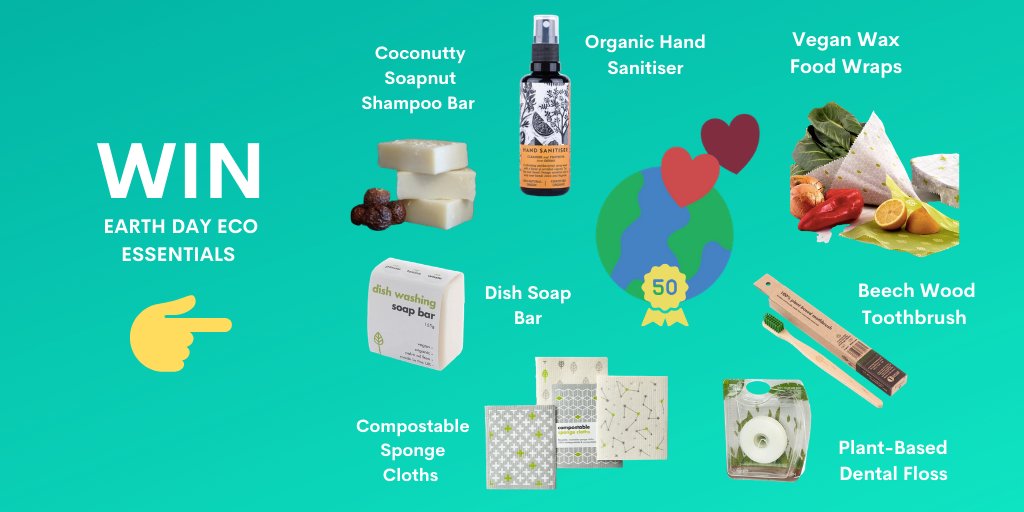 To celebrate #EarthDay we are giving away an eco essentials bundle! 

To #win...

1) #RT this post
2) Tag a friend below who could benefit from these Earth Day Eco essentials.

#EarthDay2020 #EarthDayAtHome #WednesdayMotivation #EarthDay50