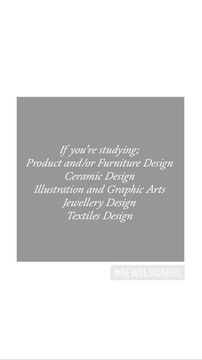Look_LikeLove's tweet photo. With graduate shows cancelled we have an Open Call for final year students to send us their final year portfolios to have the chance to sell their work on-line. #newdesigners https://t.co/31QBZdIqMj
