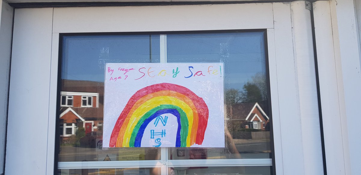#NHSheroes  support Redwood.  NHS rainbow pictures wanted from local children. No surnames. Post through our letterbox.