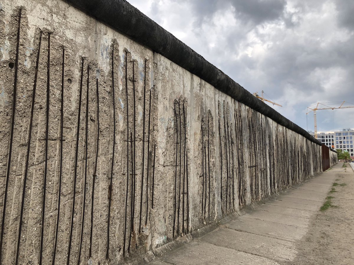 One of the last stretches of the Berlin Wall still standing today. There were 156km of it in all (and at one point 484 guard dogs). There were around 5,000 successful escapes - T29 was one of the most ambitious (and the only one to end up on screen)