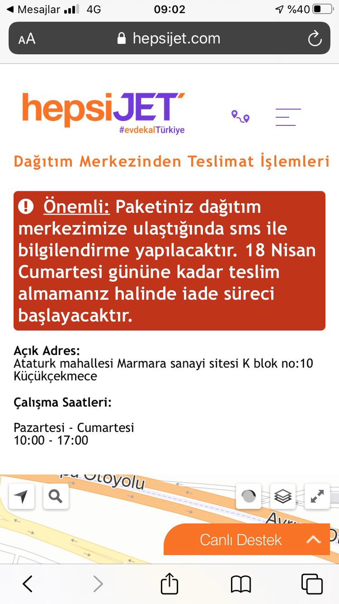 _degirmenci's tweet photo. #hepsiburada #hepsjet siz nasıl bir dolandırıcısınız? 13 nisandan beri bi kargo anadolu yakasından avrupa yakasına gelemez mi? İletişim yok telefonlara cevap yok. Dalga geçiyosunuz bizle. @hepsiburada @HBAysenur @hepsijet https://t.co/69hDM1fr3Y