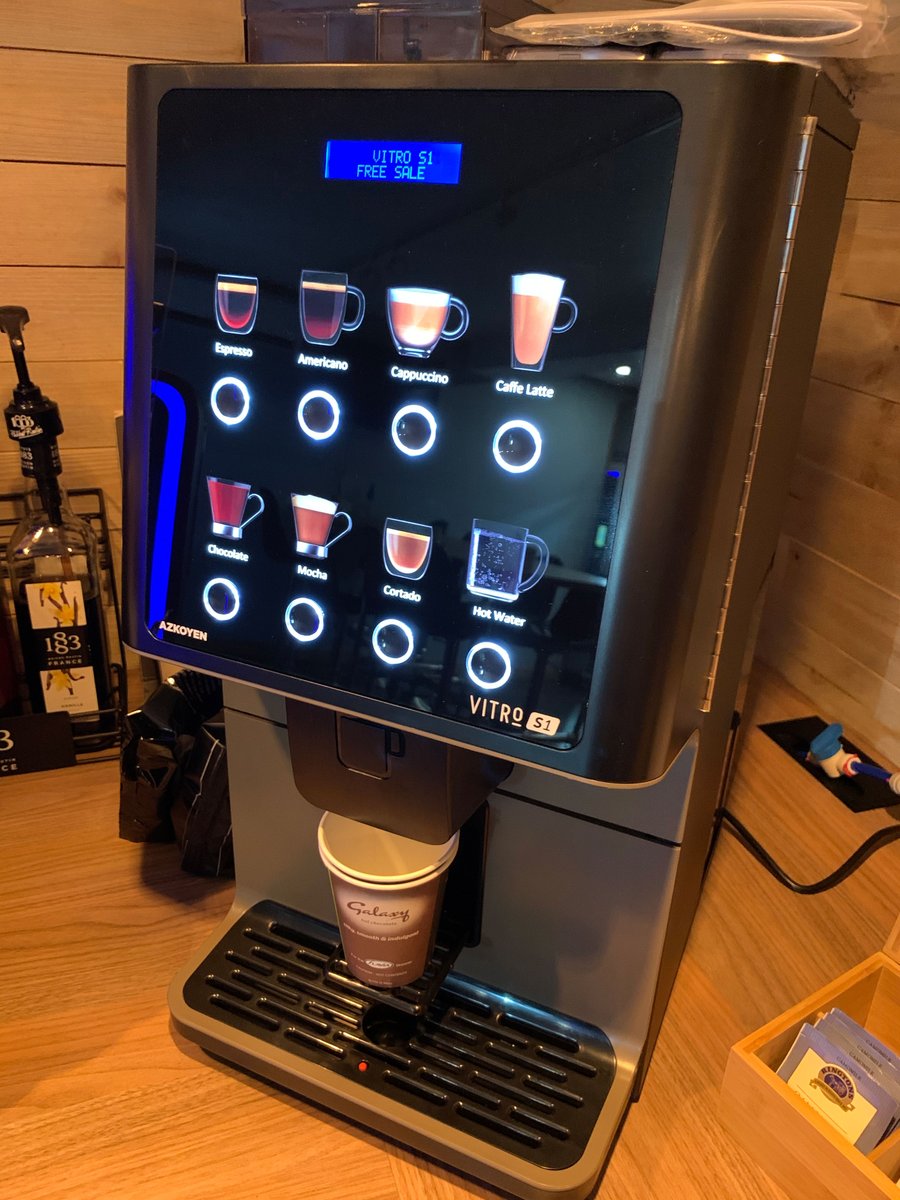 coinadrink's tweet photo. We love the #Coffetek #VitroS1 coffee machine. The smart, practical design opens the door to eight high-quality beverages, which can include authentic #espresso based coffee. 

Perfect for reception areas, showrooms and offices. 

https://t.co/cAU1uonRee https://t.co/rLdgiUc6gx
