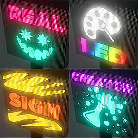 3DVFXOfficial's tweet photo. Need an LED sign, digital display or real world representation of an LED wall for concerts or virtual production? Check out my latest Unreal Engine asset Real LED Sign Creator. https://t.co/ntTWC26QFM #3DVFX #UE4 #UnrealEngine #LED #cyberpunk #gamedev #asset #bladerunner #game https://t.co/7hR16sRwif