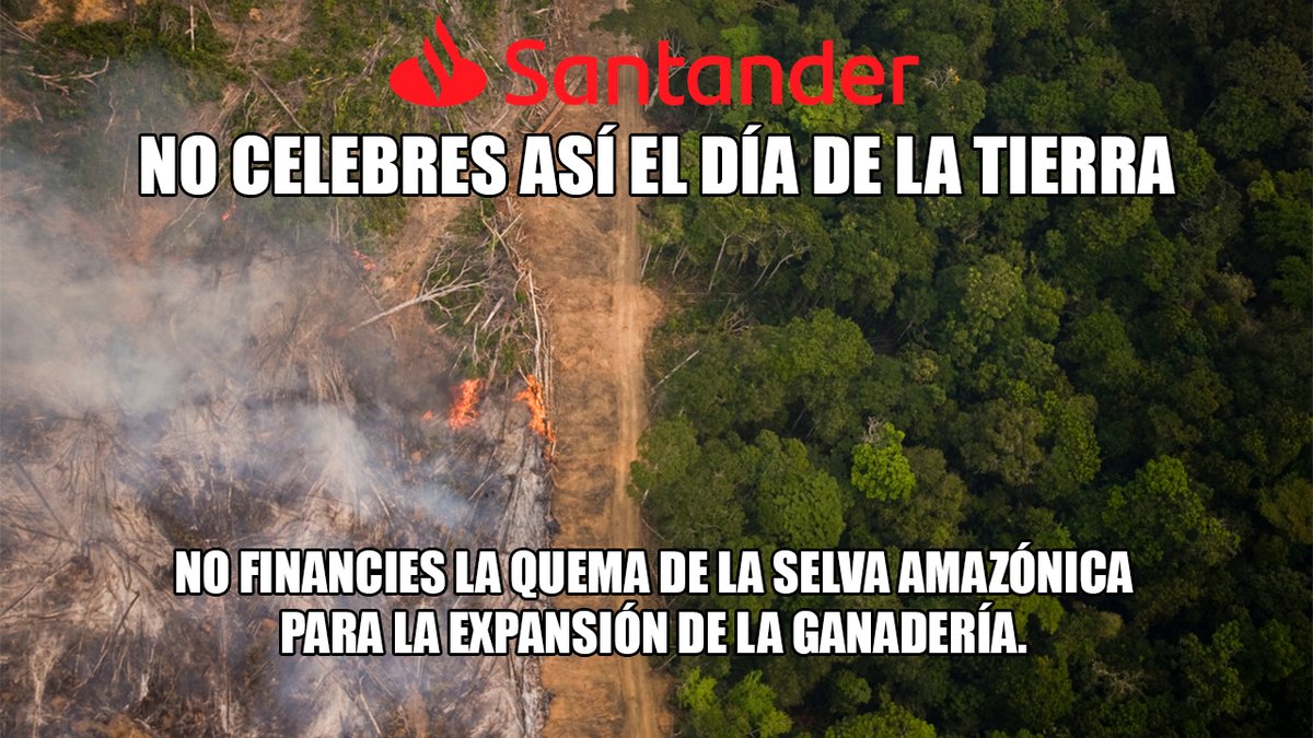 <a href="/santander_es/">Santander España</a> sé que has tomado ciertas medidas para ser más sostenible pero sabes que puedes hacer mucho más y ¡eso espero de vosotros! 💪 ¡feliz Día de la Tierra!

#PorUnaTierraSaludable