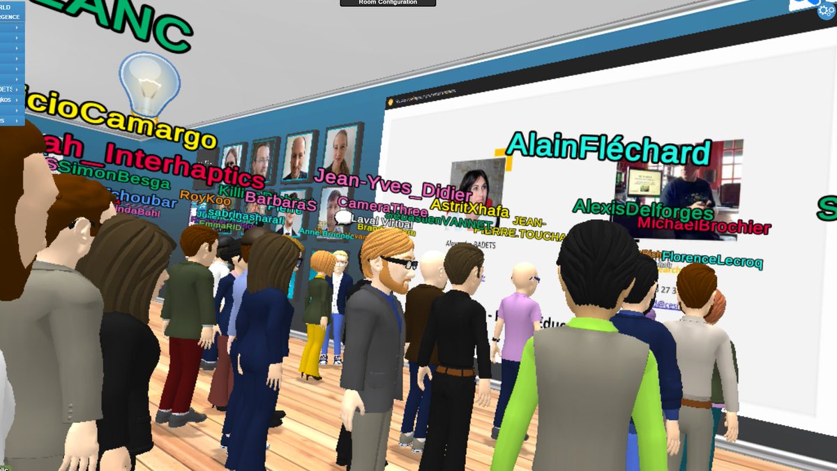 1/ THREAD @lavalvirtual conference has started in virtual reality. Thousands of users in VR using the  @VirBELA1 platform. They've had an overwhelming response & most of the rooms are too small & it's difficult to see the slides.Buzzing!  #LavalVirtualWorld https://www.laval-virtual.com/ 