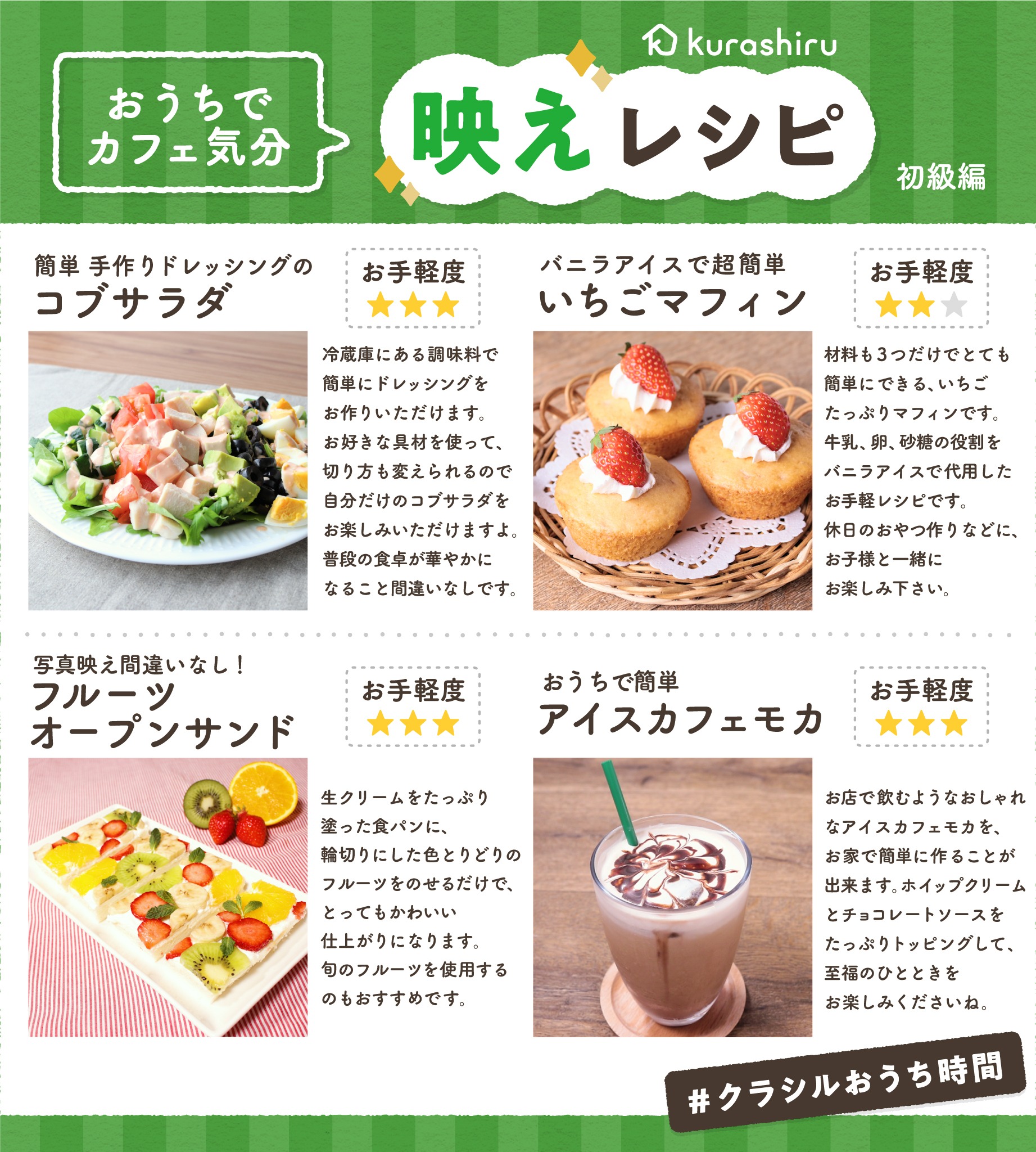 Kurashiru クラシル En Twitter レシピリクエスト Vol ３ おうちでカフェ気分 映えるレシピまとめ カフェ 風ランチやスイーツレシピ有 簡単につくれるレシピたくさん おうち時間が華やかに クラシルのアプリ Webで 検索してみてくださいね