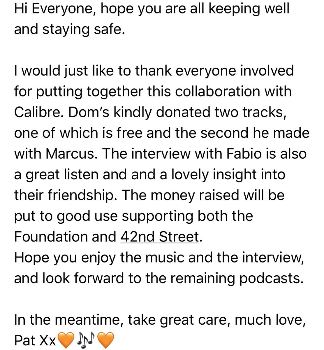 A message from Pat, Marcus’ mum, and a big thank you to everyone who’s taken a visit to our Bandcamp page so far. Link below to pre-order for the 24th, with ‘Sweet Sound’ by Calibre available now..
…usintalexmusicfoundation.bandcamp.com/releases