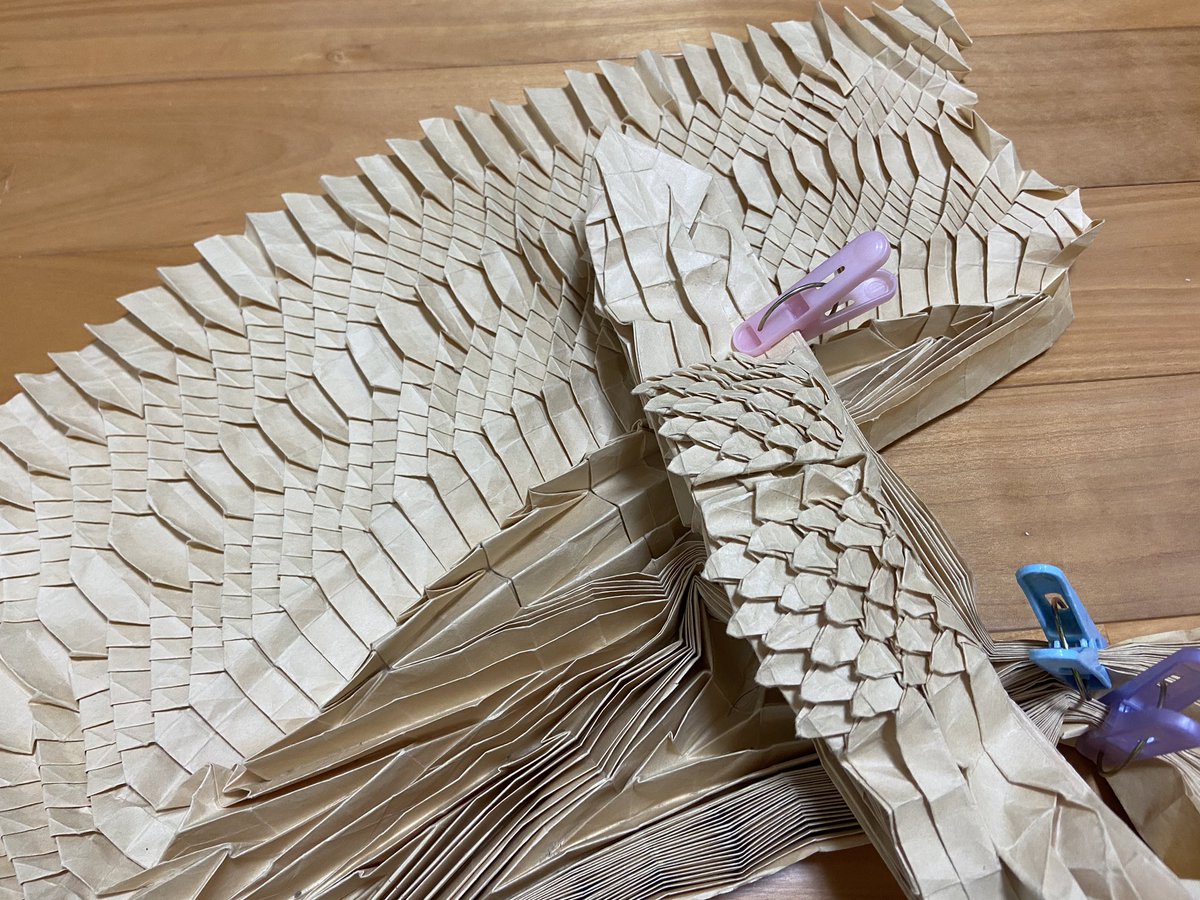 Origami Sm Y 龍神3 5制作過程 下半身 胴体と鱗 折り紙作品 折り紙 Origami 折り紙龍神 Origami Sm Y 龍神3 5制作過程 下半身 胴体と鱗 折り紙作品 折り紙 Origami 折り紙龍神