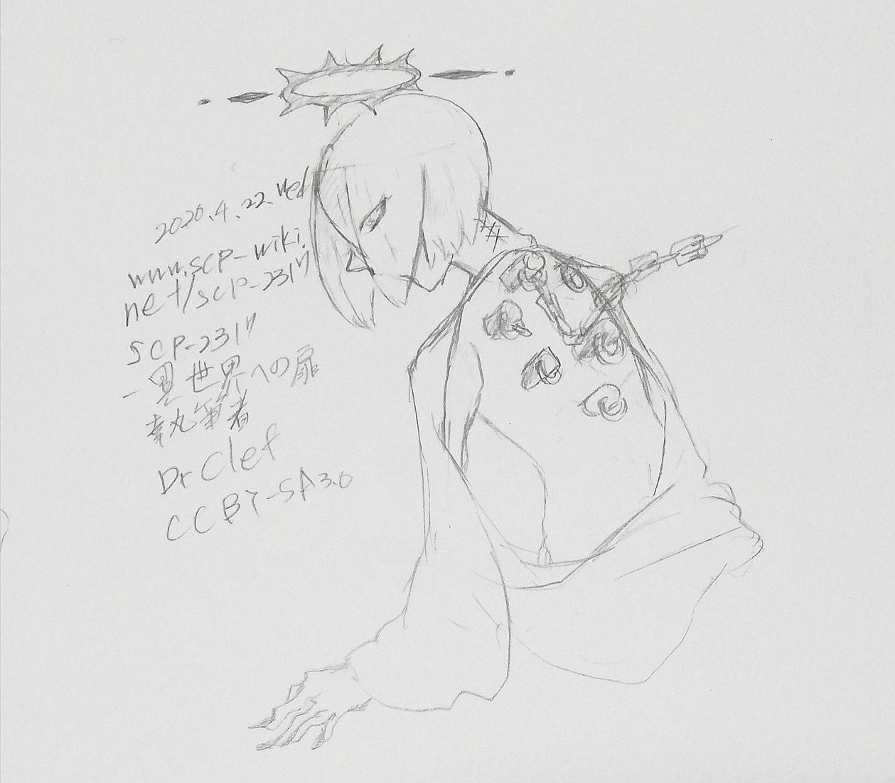 手描きイラスト オリジナル 同人手描きイラスト セーラー服 寿司