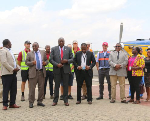 CS_MoALD's tweet photo. Today, PS Prof. Hamadi Boga at Wilson Airport flagged off 3 more aerial spraying aircrafts brought in by FAO to boost the locust control operations in the country.
Read more 👉 https://t.co/O9iXEMkjkh #LocustControlOperations #IdentifyMitigationMeasures #ZeroHungerKE https://t.co/3vzEsgt08m
