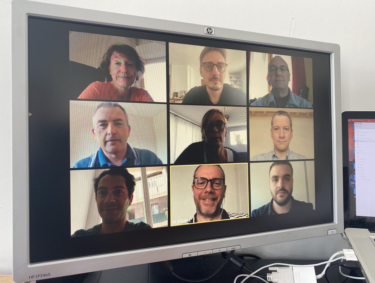 Ce matin 28ème visioconf #Celluledecrise depuis début de crise #COVID19
Point quotidien directeurs + réf santé-sécurité➡️assurer la #continuitédeservice &amp; renforcer l'accompagnement des locataires
Phase2️⃣enclenchée: préparation et orga plan de reprise pour déconfinement #onavance