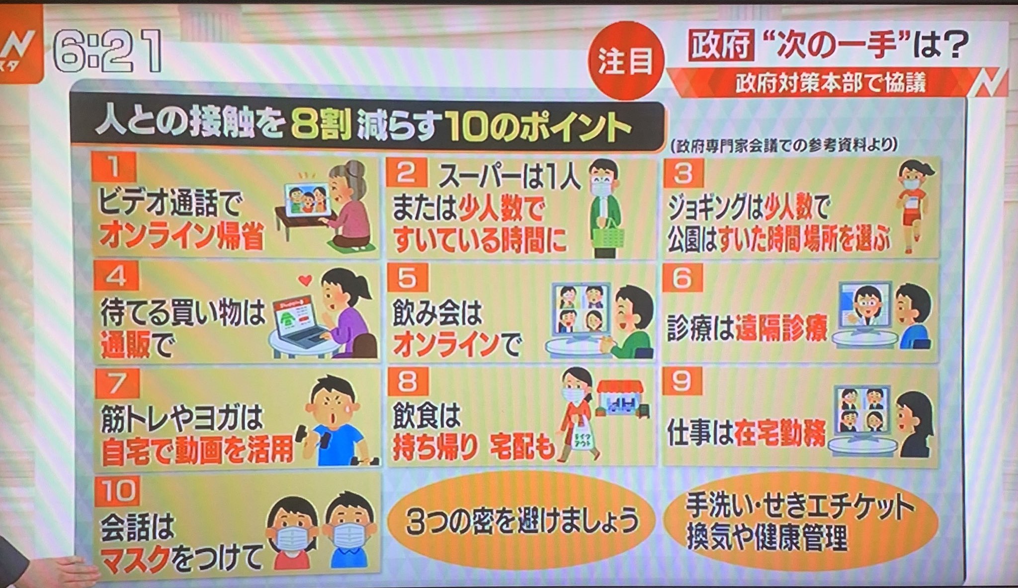 接触8割削減に専門家が10のポイントを公開 全部いらすとやにあるのがすごい まとめダネ