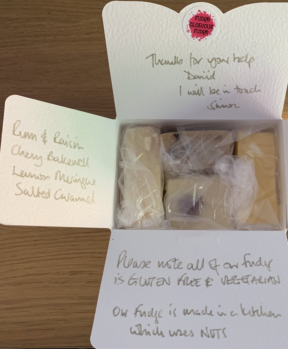 SbbmSales's tweet photo. Love this ❤️, Got this through the post today from Simon after our 1 hour Zoom session where I let Simon know how he can sell through his Facebook &amp; Instagram page #fudge #gettingbusinesssellingonline #EBAcircle 

Anybody else want to find out drop my a DM for a free zoom session https://t.co/zv0J8QmqWD