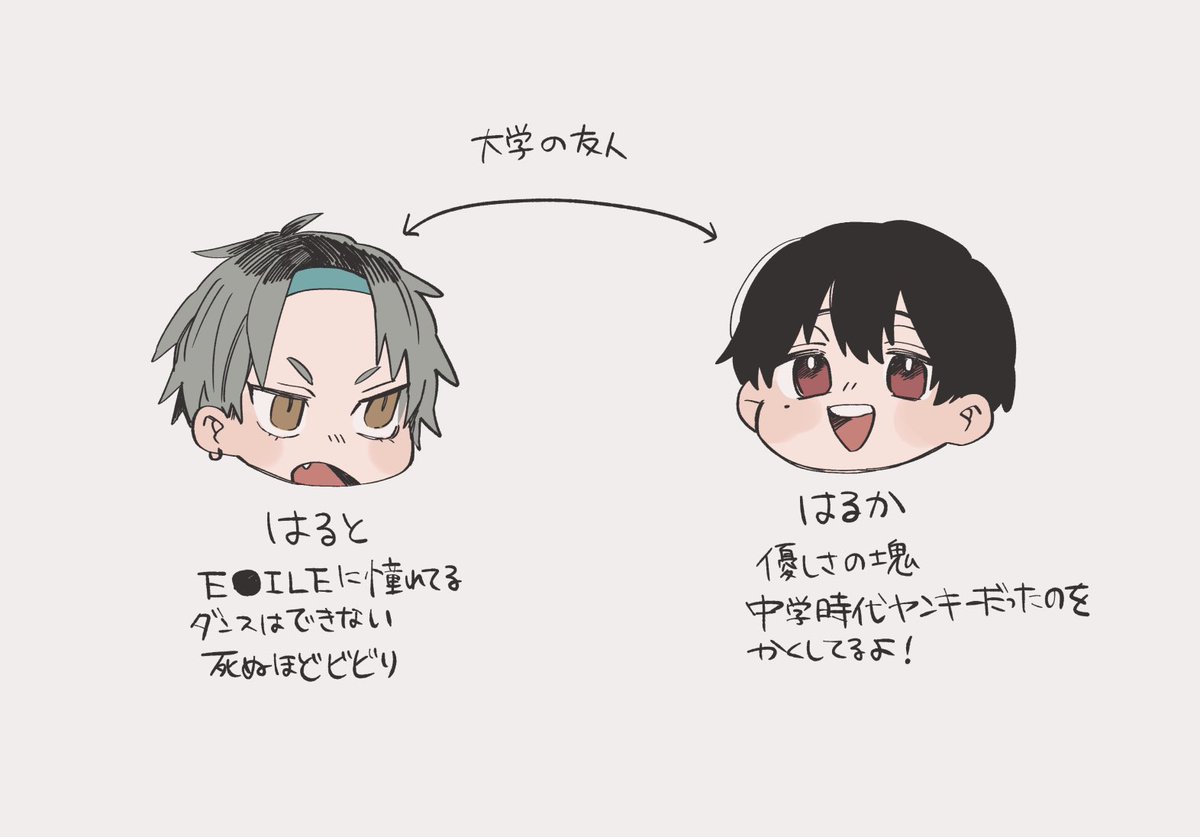 初めて軟骨にピアスを開ける男の子とそれを見守る友人の漫画 