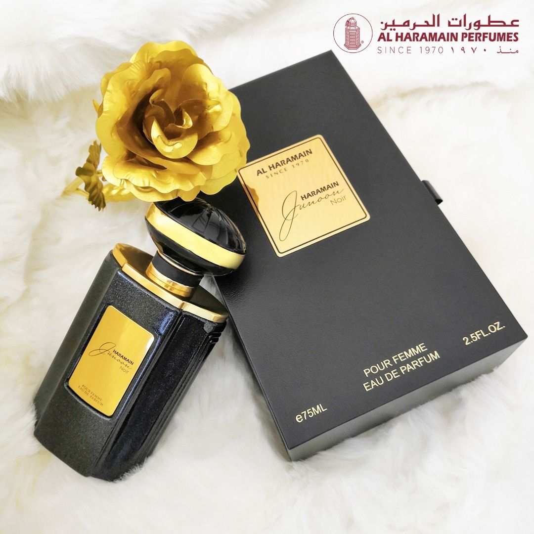 alharamain's tweet photo. Whether you're locked down, or locked up, nothing can stop you from wrapping yourself up in the scent you love. Order #JunoonNoir online and we'll ship your order to your doorstep, safely and securely. Visit https://t.co/wGinb0Veb9 for prices and delivery information. https://t.co/vFnVaH1D90