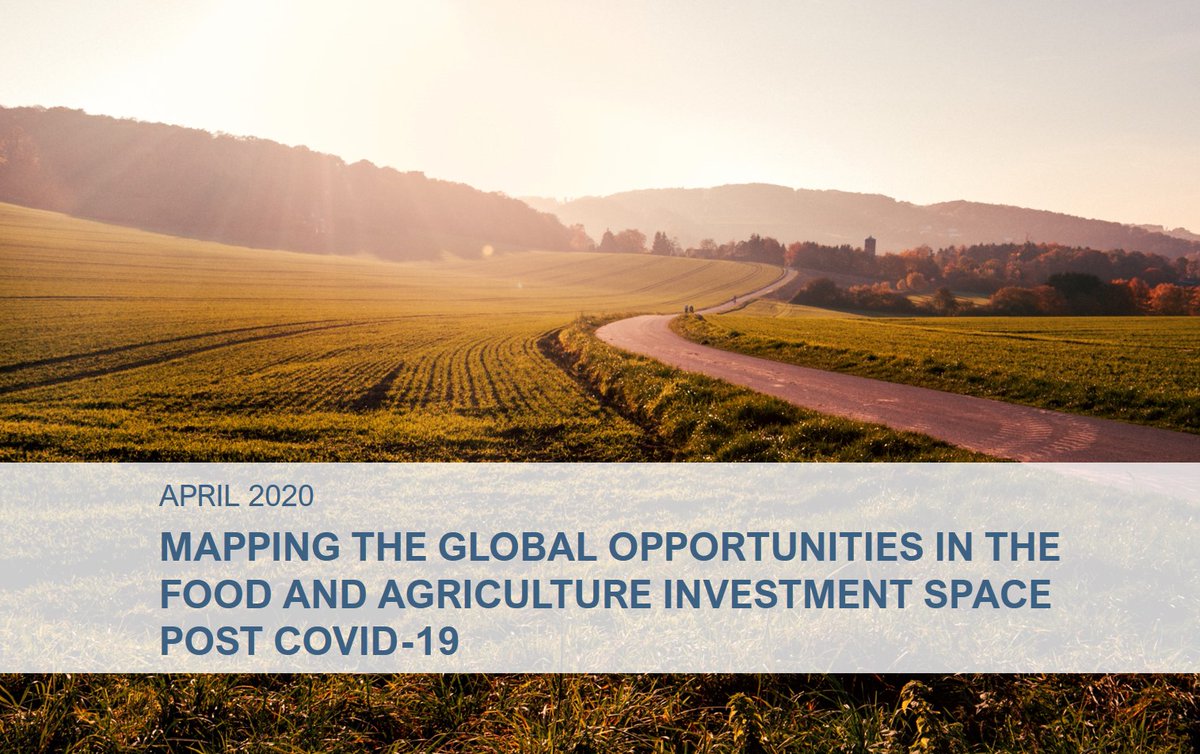 COVID-19 And "The Day After" for Food &amp; Agriculture Investors:

Don't miss our latest study on the global opportunities in the food and agriculture investment space post COVID-19.

valoral.com/wp-content/upl…

#Agriculture #Food #Farmland #AgTech #FoodTech #ImpInv