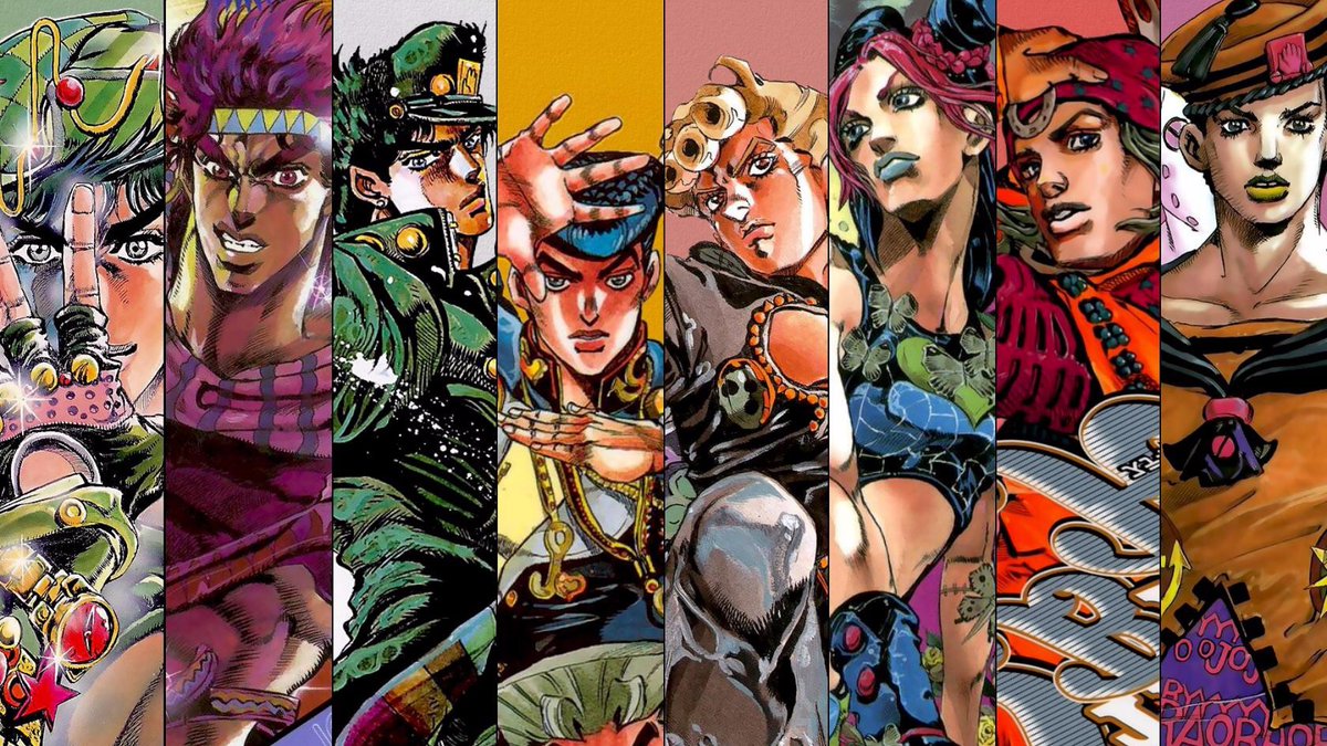 Il y a, à ce jour, 127 tomes décomposés en 8 parties -Partie 1 phantom blood (5 tomes)-Partie 2 Battle tendency (7 tomes)-Partie 3 Stardust crusaders (16 tomes)-Partie 4 Diamond is unbreakable (18 tomes)-Partie 5 Golden wind (17 tomes)-Partie 6 Stone ocean (17 tomes)